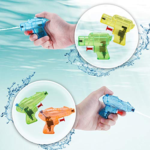 12 Packs Water Gun Pistol for Kids Squirt Toys Party Bag Filler Party Favours Outdoor Beach Swimming Pool Game Summer Party Supplies For Kids Boy Girl