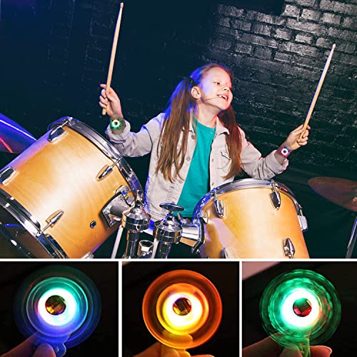 OldShark 12 Pack Light Up Party Favors for Kids, LED Bracelets Glow Light Up Spinner Bracelets for Pinata Fillers Prize Treasure Box Classroom Glow in The Dark Party Supplies Return Gifts