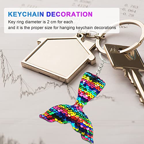 Jormftte 16 PCS Colorful Sequin Keychains, Girls Reversible Sequins Keyrings Party Gift Backpack Accessories, Easter Bag Filler Keychains for Kids & Adults, Birthday Party Gifts Supplies