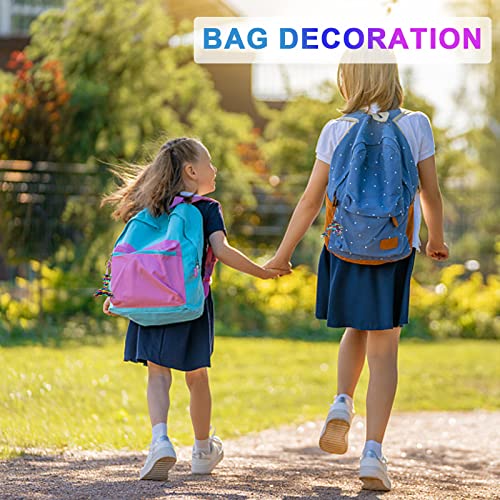 Jormftte 16 PCS Colorful Sequin Keychains, Girls Reversible Sequins Keyrings Party Gift Backpack Accessories, Easter Bag Filler Keychains for Kids & Adults, Birthday Party Gifts Supplies