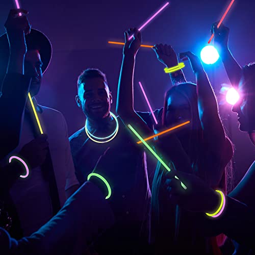 YouCute Glow Sticks 45 PCS Party Favours Supplies Neon Party Packs Glasses Bracelet In The Dark For Children Adults, Multicolor, YC45