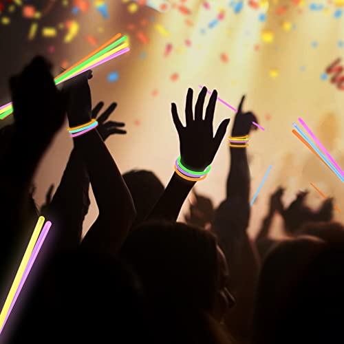 YouCute Glow Sticks 45 PCS Party Favours Supplies Neon Party Packs Glasses Bracelet In The Dark For Children Adults, Multicolor, YC45