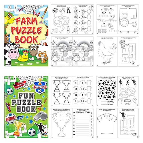 10pc Puzzle Activity Books Boys Girls Party Bag Fillers Party Favours Perfect For Kids Party Supplies For Any Occasion