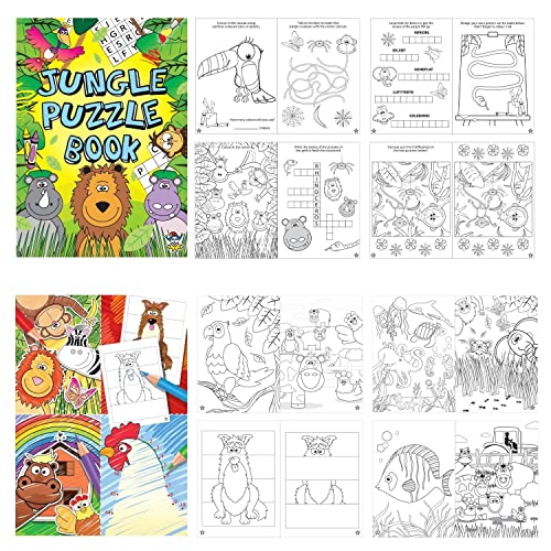 10pc Puzzle Activity Books Boys Girls Party Bag Fillers Party Favours Perfect For Kids Party Supplies For Any Occasion