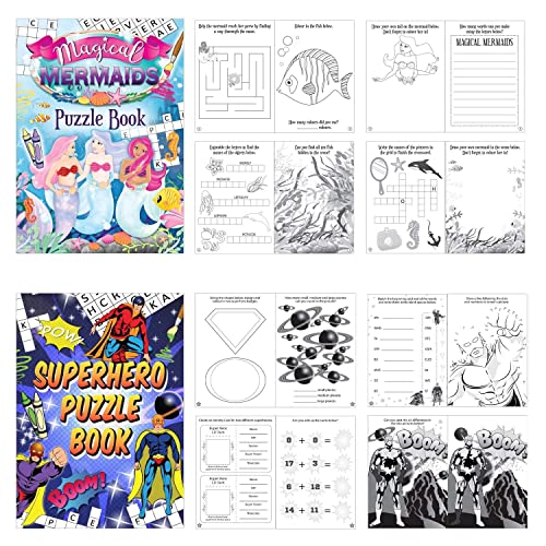 10pc Puzzle Activity Books Boys Girls Party Bag Fillers Party Favours Perfect For Kids Party Supplies For Any Occasion