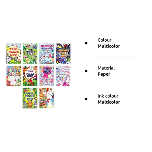 10pc Puzzle Activity Books Boys Girls Party Bag Fillers Party Favours Perfect For Kids Party Supplies For Any Occasion