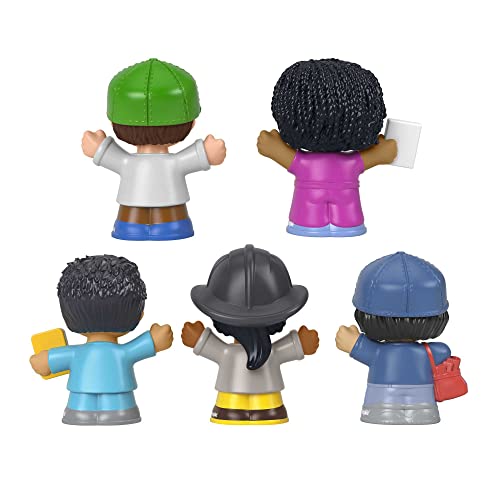 Fisher-Price Little People Community Heroes, figure set featuring 5 character figures for toddlers and preschool kids ages 1+