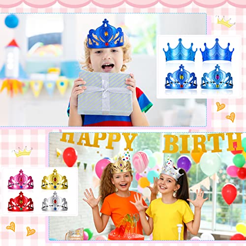 Yaomiao 44 Pcs Foam Crowns Set for Kids Princess Tiaras Crowns Diamond Sticker Making Kits Kids' Family Classroom School Birthday Party Supplies (Cute Style)