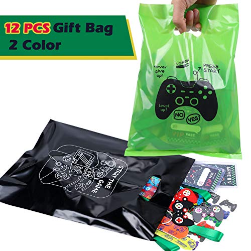 94pcs Video Game Party Favors with VIP Pass Gamer Slap Bracelets Keychain Tattoos Party Bags Kids Boy Gaming On Themed Birthday Party Supplies Candy Rewards Treat Pinata Gift Goodie Bag Fillers