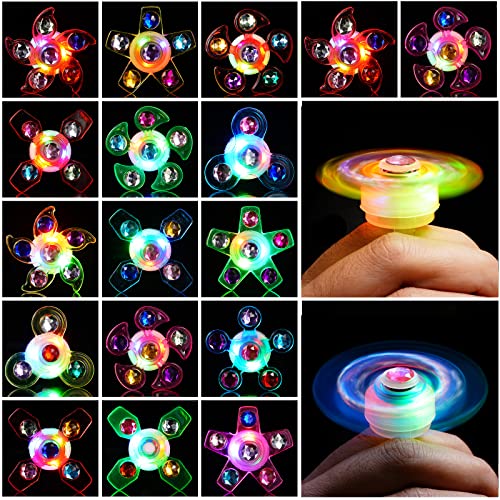 Mikulala Party Bag Fillers for Kids 24 Pack Light Up Rings Back to School Gifts LED Party Favours Glow in The Dark Party Supplies for Kids Birthday Party Prizes