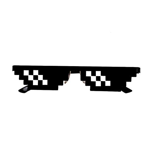 Premium Quality Funny Toy for Kids, Thug Life Glasses 8 Bit Pixel Deal With IT Sunglasses Unisex Sunglasses Toy B