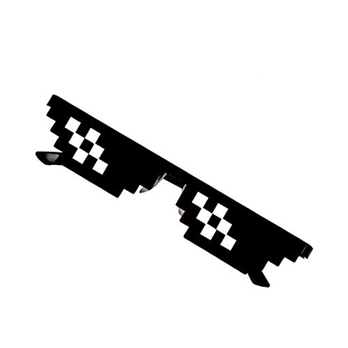 Premium Quality Funny Toy for Kids, Thug Life Glasses 8 Bit Pixel Deal With IT Sunglasses Unisex Sunglasses Toy B