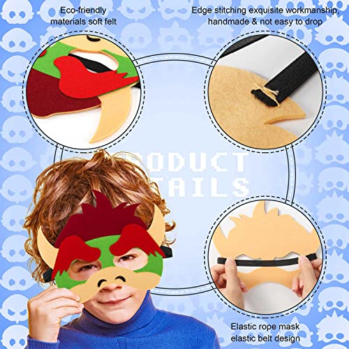 Super Masks Party Favors for Kid Birthday Party Decoration,Game Themed Party Supplies Cartoon Dress Up Costumes Mask Masquerade Cosplay Birthday Gifts for Child Boys Girls