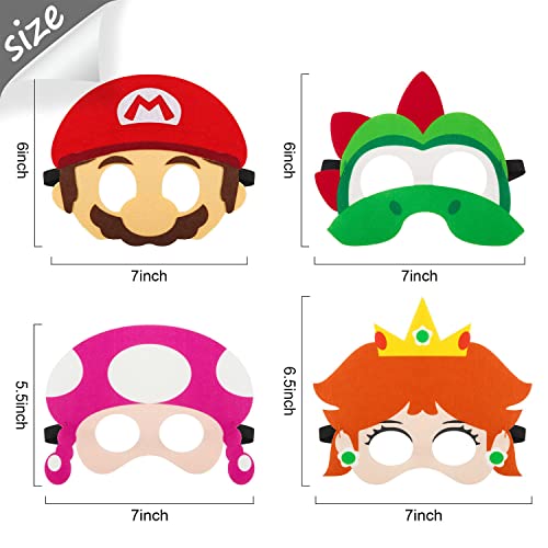 Super Masks Party Favors for Kid Birthday Party Decoration,Game Themed Party Supplies Cartoon Dress Up Costumes Mask Masquerade Cosplay Birthday Gifts for Child Boys Girls