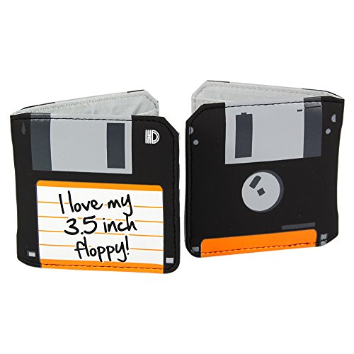 Retro Mens Wallet - novelty gift idea for him man father dad boy - FLOPPY DISC
