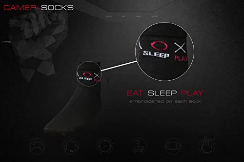 Gamer Gifts, Gaming Novelty Gifts, Funny Socks, Random Stuff for Teens, Kids Gaming Socks, Gift Box Filler (Red DND)