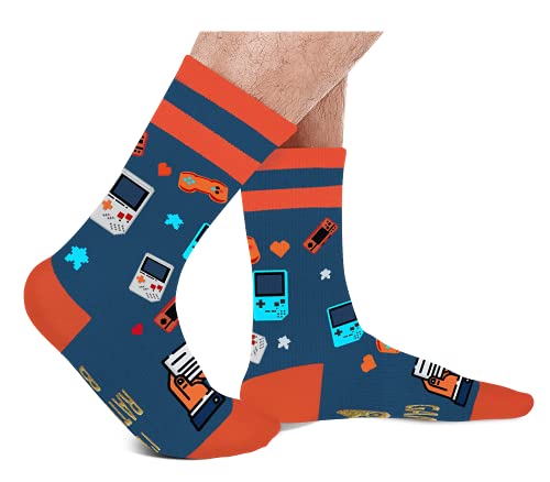 Gaming Gamer Socks for Men Women Teen Boys - I’d Rather Be Gaming Socks Fathers Day Novelty Gifts for Dad Husband Fun Socks -Game Lovers Valentines Crazy Gifts Stocking Fillers