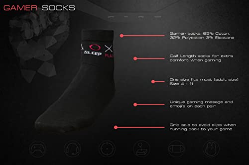 Gamer Gifts, Gaming Novelty Gifts, Funny Socks, Random Stuff for Teens, Kids Gaming Socks, Gift Box Filler (Red DND)