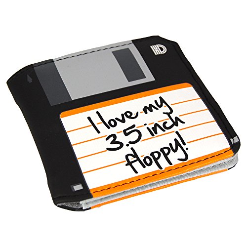Retro Mens Wallet - novelty gift idea for him man father dad boy - FLOPPY DISC
