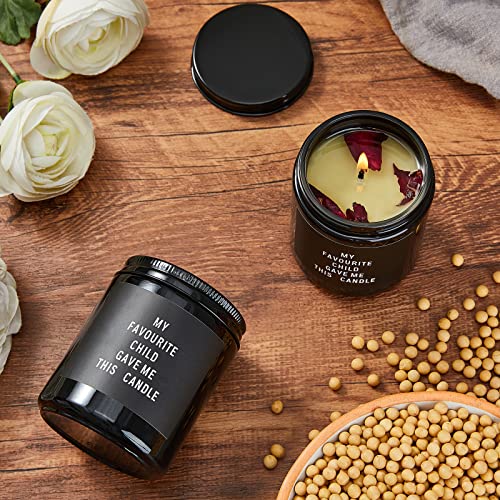 Teakwood & Teakwood Scented Candles Gifts Mum and Dad,Funny Birthday Scented Candles,Mother's Day Gifts,Father's Day Present Idea from Daughter Son Kids Novelty Birthday Gift for Parents