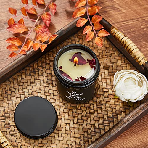 Teakwood & Teakwood Scented Candles Gifts Mum and Dad,Funny Birthday Scented Candles,Mother's Day Gifts,Father's Day Present Idea from Daughter Son Kids Novelty Birthday Gift for Parents