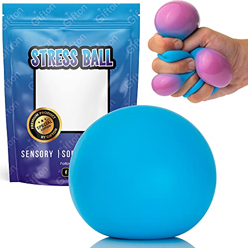 Gifton Color Changing DNA Stress Relief Ball - Novelty Fidget Toy for Anxiety ADHD Physio Therapy - Gift for Kids Adults Men Women Teen - Birthday Present for Girl Boy Christmas Stocking Filler