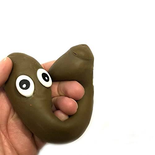 Stretchy Brown Poo Sensory Toy Like The Stretchy Banana But Poop Turd, Funny Novelty Prank, Magical and Squishy Stress Relief Fidget Fiddle Toy, Great for Children with Autism Special Needs ASD ADHD