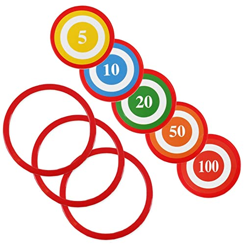 D.A.Y. Republic Bath time or Table Top Hoopla Game, Fun Bathroom Bath Hook a Hoop Game, Great Unique Gift, Retro Mini Game (Bath Time Hoopla)