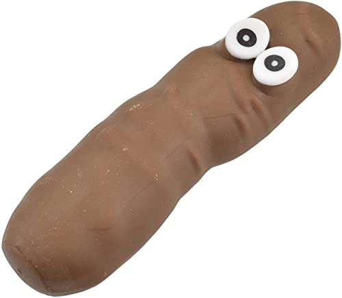 Stretchy Brown Poo Sensory Toy Like The Stretchy Banana But Poop Turd, Funny Novelty Prank, Magical and Squishy Stress Relief Fidget Fiddle Toy, Great for Children with Autism Special Needs ASD ADHD