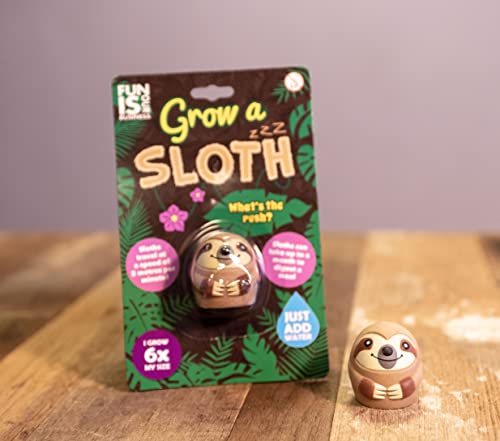 Boxer Gifts Grow a Sloth Toy - Just Add Water | Fun Kids Toys - Children's Sloth Gifts - Boys & Girls Birthday Presents | Small Christmas Stocking Filler Gift Ideas For Children - Pass The Parcel Item