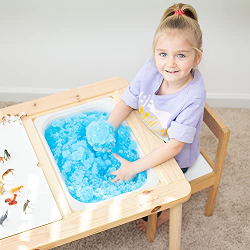 Baby Shark Gelli Baff Blue with Free Floating 3D Bath Sticker from Zimpli Kids, 1 Bath or 6 Play Uses, Magically turns water into thick, colourful goo, Bath Toy Gift for Children, Novelty & Gag Toy