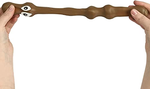 Stretchy Brown Poo Sensory Toy Like The Stretchy Banana But Poop Turd, Funny Novelty Prank, Magical and Squishy Stress Relief Fidget Fiddle Toy, Great for Children with Autism Special Needs ASD ADHD