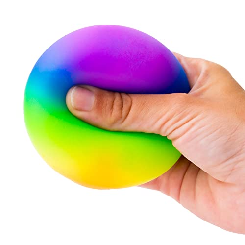 Gifton - Rainbow DNA Stress Relief Ball - Novelty Fidget Toy ADHD Anxiety Physio Therapy - Gift for Kids Adults Men Women Teen - Birthday Present for Girl Boy Christmas Stocking Filler