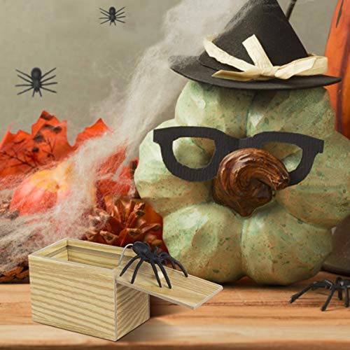 YeahiBaby Tricky Spider Prank Toys Fake Spiders Joking Box for Halloween Carnivals April Fools Day