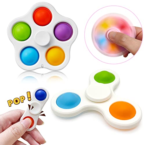 Yetech Fidget Pop Toy, 3 pcs Anxiety Stress Relief Fidget Toy, Fidget Gift For Kids