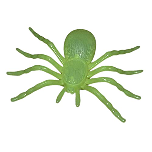 1ABOVE Glow in the Dark Spiders 20pcs Spider Party Pack Halloween Insects Trick or Treat Party Favours Loot Bag Fillers Novelty Gag Gift Scary Pranks Halloween Decorations (1)
