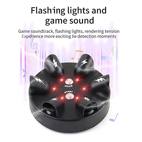 TINCAI Shock Roulette Game - Micro Electric Shock Lie Detector, Novelty Finger Shocking Toys for Party Games,True or Dare Game for Family Bar Polygraph Prank Gifts【2023 New Version】
