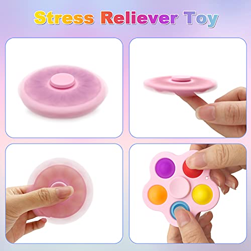 Yetech Fidget Pop Toy, 3 pcs Anxiety Stress Relief Fidget Toy, Fidget Gift For Kids