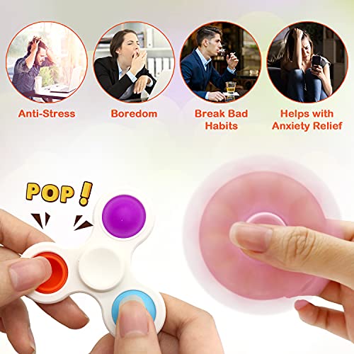 Yetech Fidget Pop Toy, 3 pcs Anxiety Stress Relief Fidget Toy, Fidget Gift For Kids