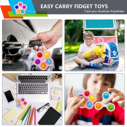 Yetech Fidget Pop Toy, 3 pcs Anxiety Stress Relief Fidget Toy, Fidget Gift For Kids