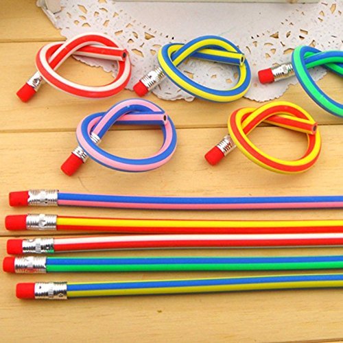 AHG 30 Pcs Soft Flexible Bendy Pencils Magic Bend Kids Children School Fun Equipmen