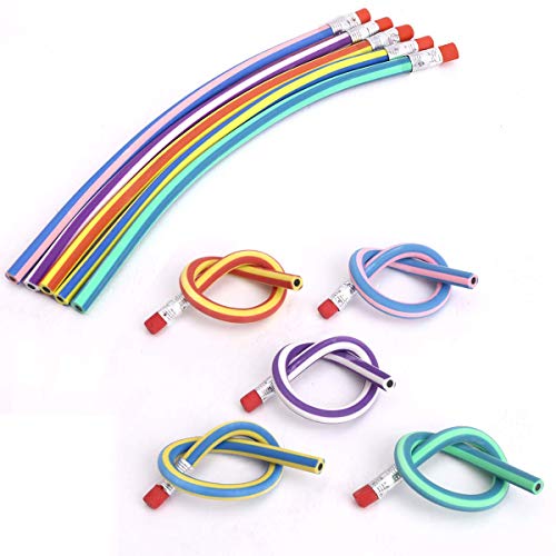 AHG 30 Pcs Soft Flexible Bendy Pencils Magic Bend Kids Children School Fun Equipmen