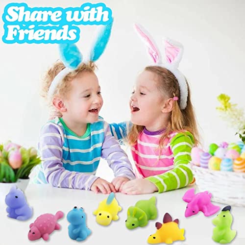 Cuotoy 18PCS Mochi Squishy Toys, Mini Kawaii Dinosaur Squishies Soft Fidget Toys Stress Squeeze Toys Party Bags Filler for Boys Girls Birthday Gifts…