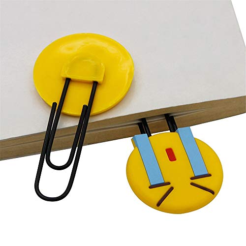 Cute Smiley Bookmarks, Funny Paperclip Bookmark, Novelty Emoticon Book Marker for Kids, Girls, Boys, School Student (Random 20PCS)