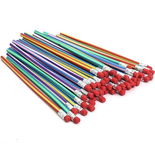 AHG 30 Pcs Soft Flexible Bendy Pencils Magic Bend Kids Children School Fun Equipmen