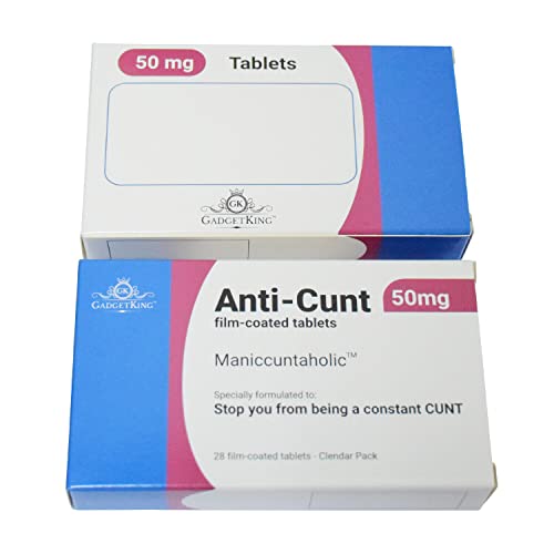 Funny Joke Pill Box Prank - Novelty 30th 40th 50th 60th Birthday Gifts Christmas Stocking Filler Secret Santa Valentines Day April Fools - Rude Silly Presents for Him Husband Dad Boyfriend Uncle