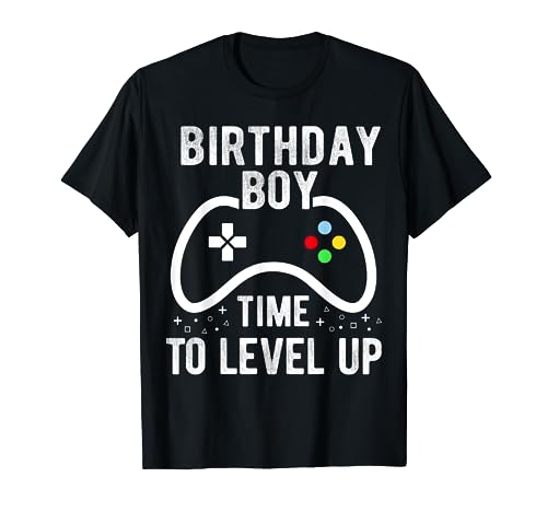 Birthday Boy Time to Level Up Video Game Birthday Gift T-Shirt