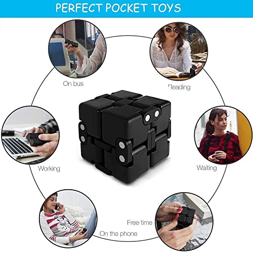 Infinity Cube,Party Favors Easter Basket Stuffers, Goodie Bag Fillers Desk Mini Fidget Toys Bulk for Kids Birthday Gift, Fidget Pack Relief Small Gadget Anti Anxiety Stress Relief for Teens Adult