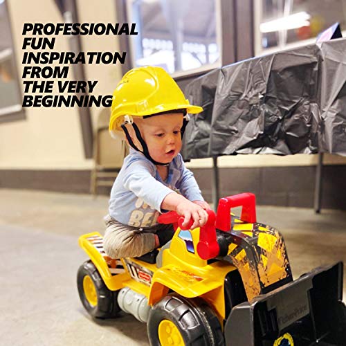 NOVELTY PLACE Construction Party Hats Toy, Yellow Soft Plastic Hats for Kids, Construction Party Dress Up Accessories (Pack of 12)