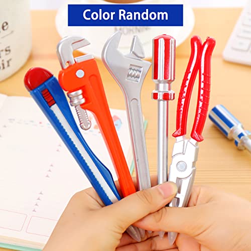 Jancosta Novelty Tool Pens Set Writing Ink Ballpoint Pen for School Office Student Supplies Gift Kid Toy (6 Pcs)